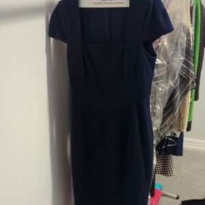 Banana Republic Green Sheath Dress with Flutter Sleeves